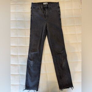 Madewell Women's Straight Leg Jeans in Charcoal Black